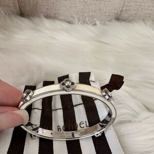 Henri Bendel Bangle Bracelet - Silver & White